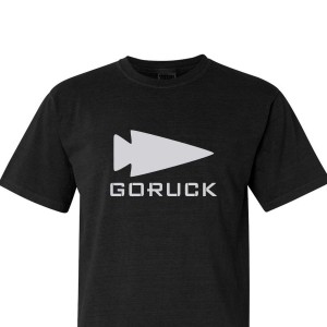 Black Goruck Spearhead Heavyweight Men's T-Shirt | CA-VBO-126730