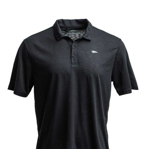 Black Goruck The Field Polo Men's T-Shirt | CA-XHK-295801