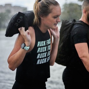 Black Goruck Top Ruck Fast Women's Tank | CA-JNP-743580