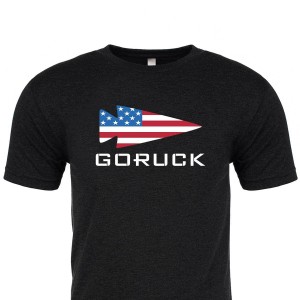 Black Goruck USA Men's T-Shirt | CA-ISQ-041925