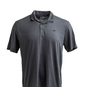 Deep Grey Goruck The Field Polo Men's T-Shirt | CA-RFX-271503