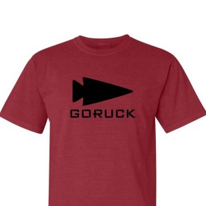 Red Goruck Spearhead Heavyweight Men's T-Shirt | CA-QPI-416728