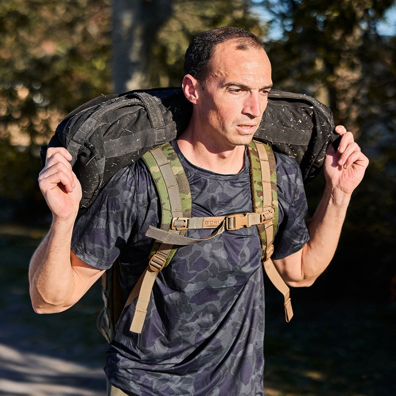 Black Camo Goruck Indestructible Performance Men's Tops | CA-AJZ-061283