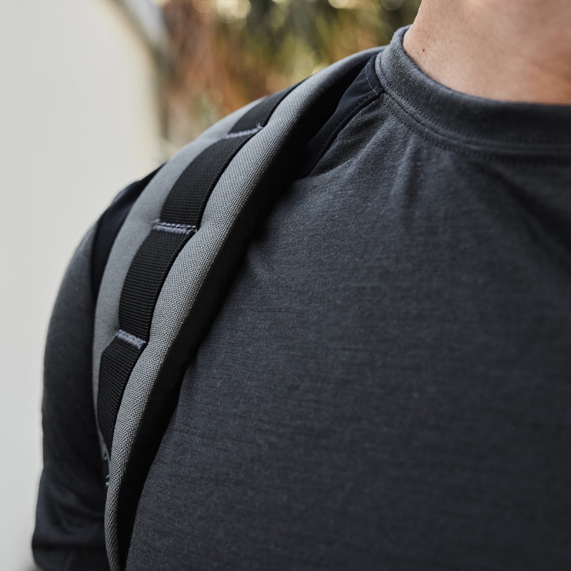 Black Goruck 24.7 Merino Wool Long Sleeve Tee Men's Tops | CA-RZE-648273