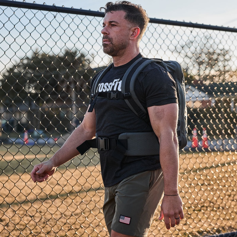 Black Goruck CrossFit Men's T-Shirt | CA-EPR-981543