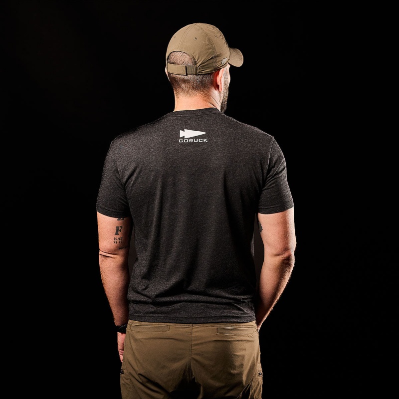 Black Goruck CrossFit Men's T-Shirt | CA-EPR-981543