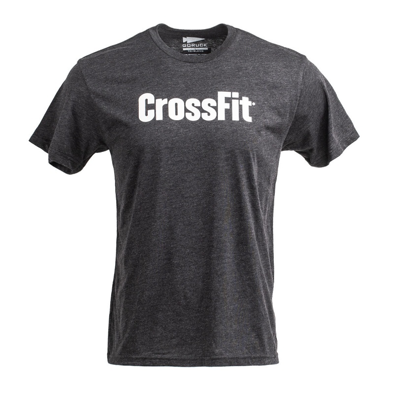 Black Goruck CrossFit Men\'s T-Shirt | CA-EPR-981543