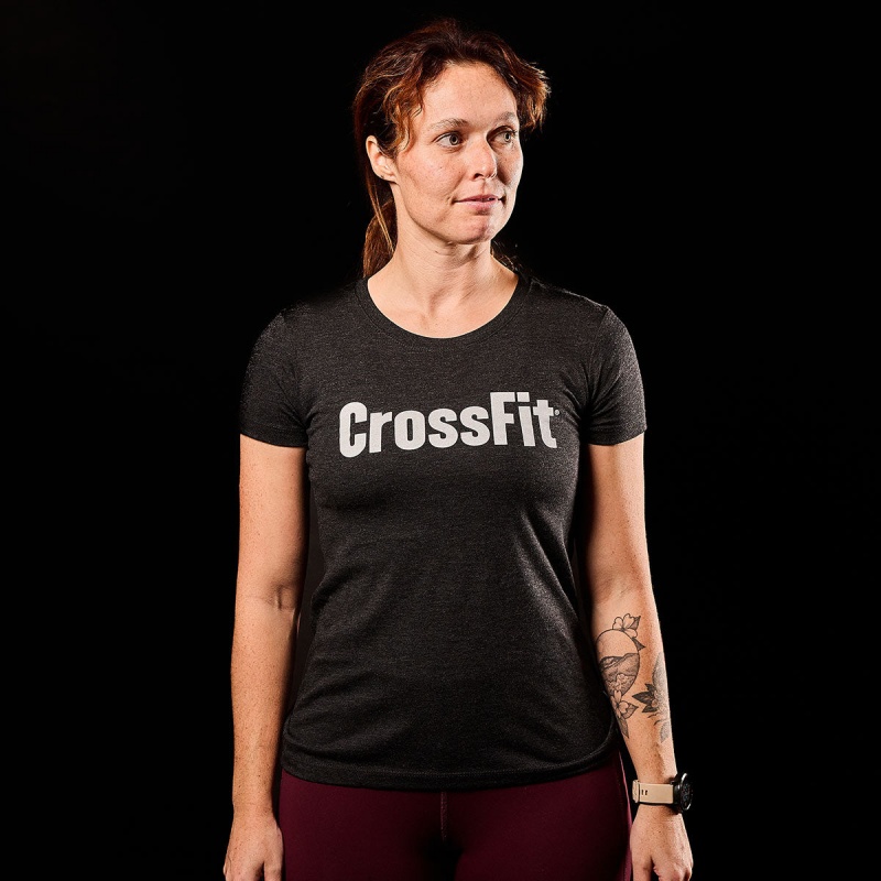 Black Goruck CrossFit Women's T-Shirt | CA-BJP-631920