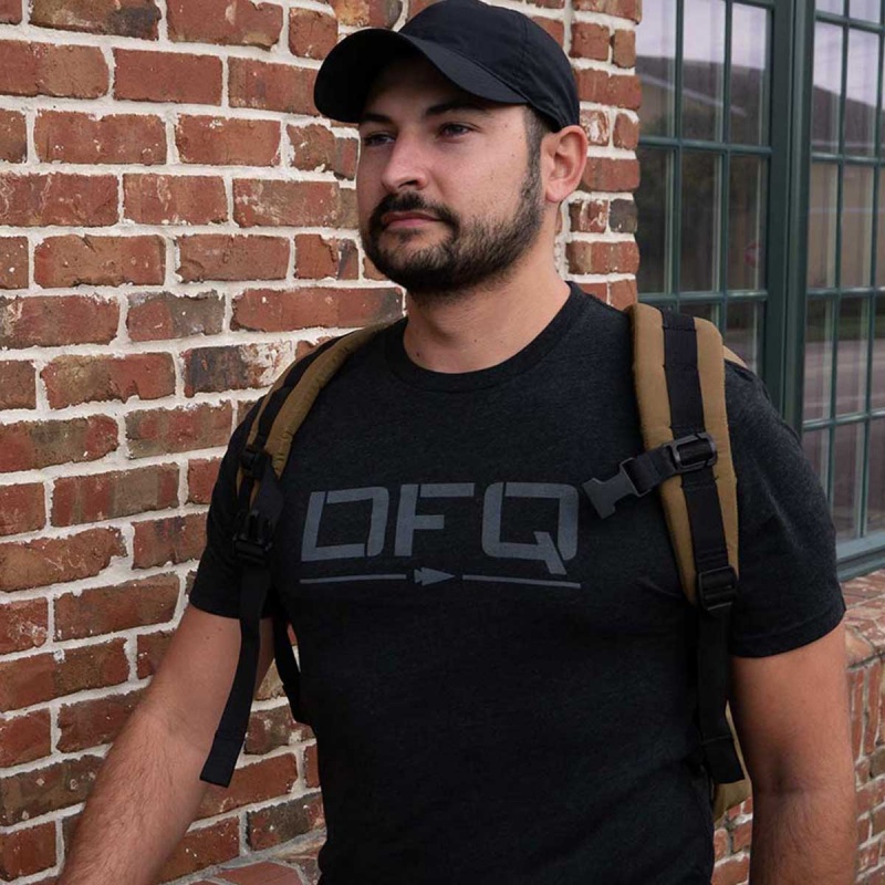 Black Goruck DFQ Men's T-Shirt | CA-ITQ-072935