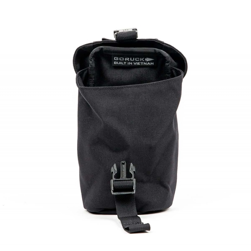 Black Goruck Full Panel Water Bottle Pocket Accessories Bags | CA-DBP-481365