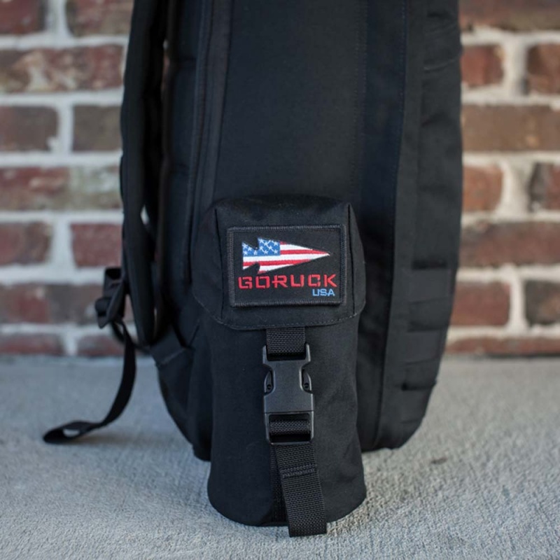 Black Goruck Full Panel Water Bottle Pocket Accessories Bags | CA-DBP-481365