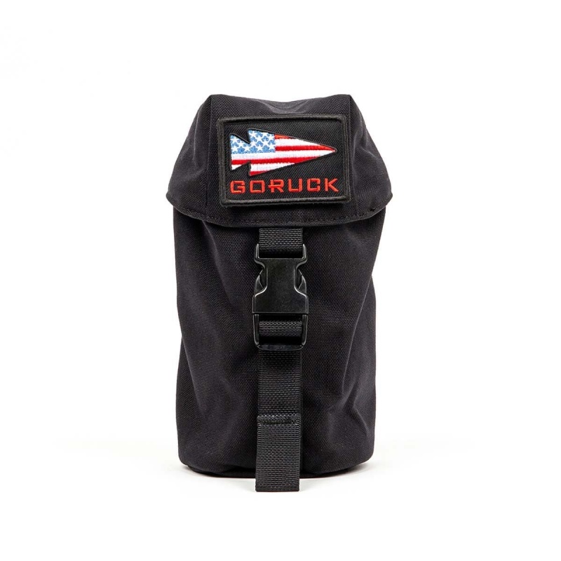 Black Goruck Full Panel Water Bottle Pocket Accessories Bags | CA-DBP-481365