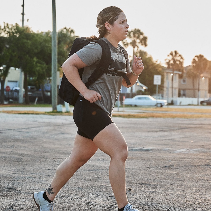 Black Goruck Indestructible Biker Women's Shorts | CA-BEN-173528