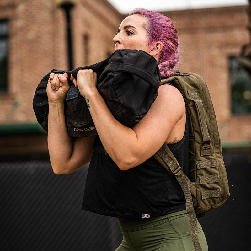 Black Goruck Indestructible Performance Women's Tank | CA-KXM-408539