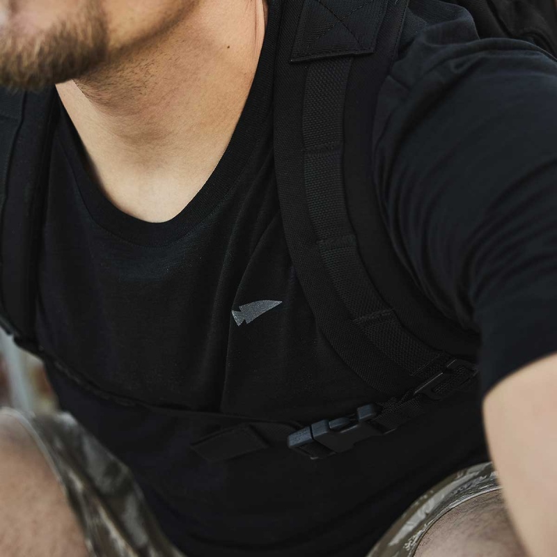 Black Goruck The Field Men's T-Shirt | CA-ZEN-167250