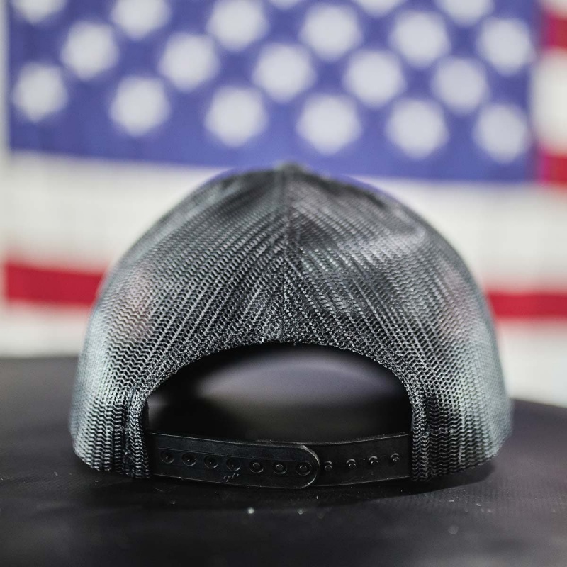 Black Goruck Trucker Snapback Accessories Hat | CA-TAK-174839