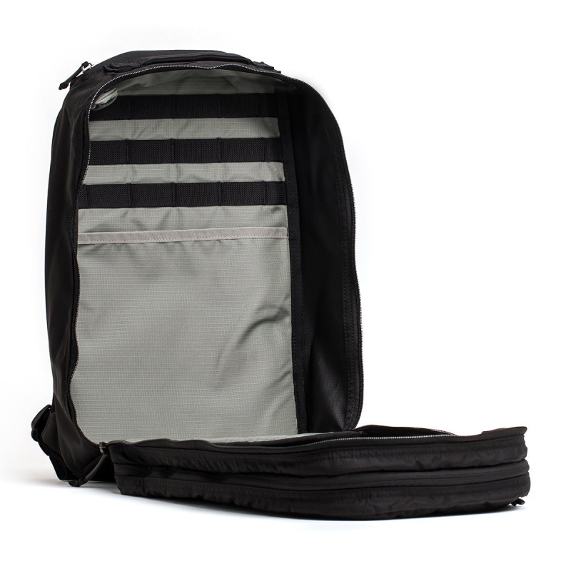 Black / Grey Goruck Ruck Double Compartment Ripstop ROBIC® Accessories Bullet | CA-RBH-301945