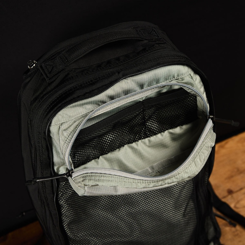 Black / Grey Goruck Ruck Double Compartment Ripstop ROBIC® Accessories Bullet | CA-QMS-601574