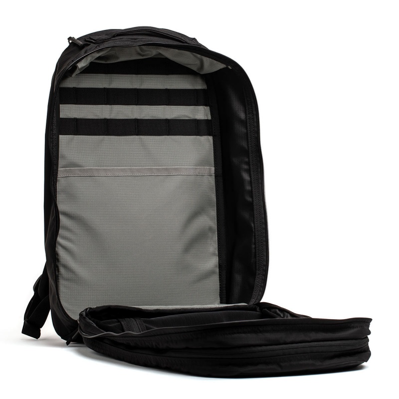 Black / Grey Goruck Ruck Double Compartment Ripstop ROBIC® Accessories Bullet | CA-QMS-601574