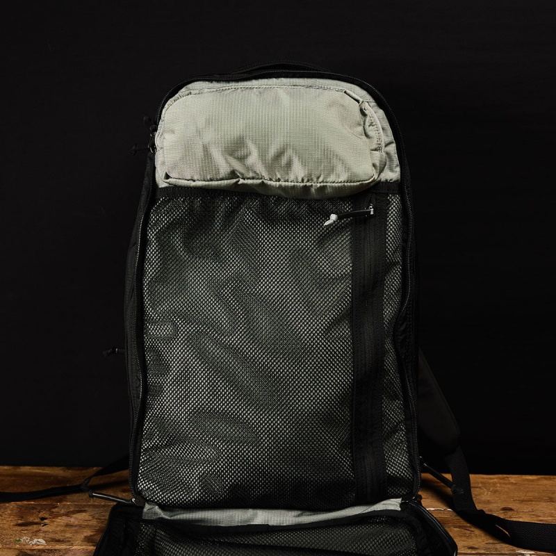 Black / Grey Goruck Ruck Double Compartment Ripstop ROBIC® Accessories Bullet | CA-QMS-601574