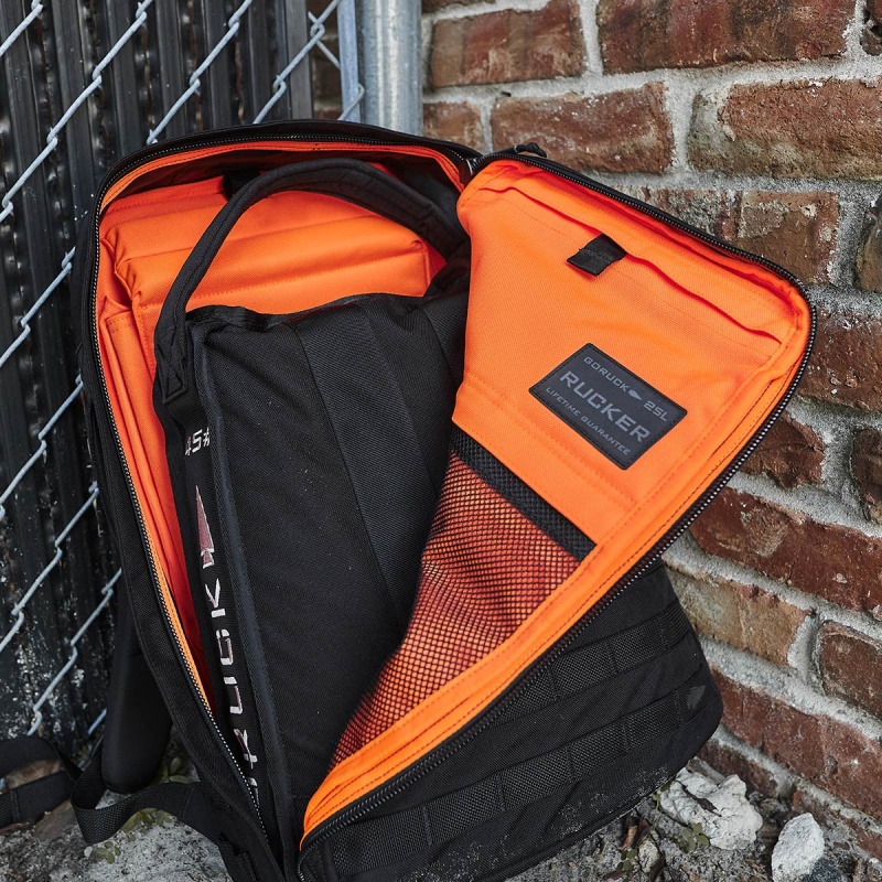 Black / Orange Goruck 4.0 25L Accessories Rucker | CA-YXI-789213