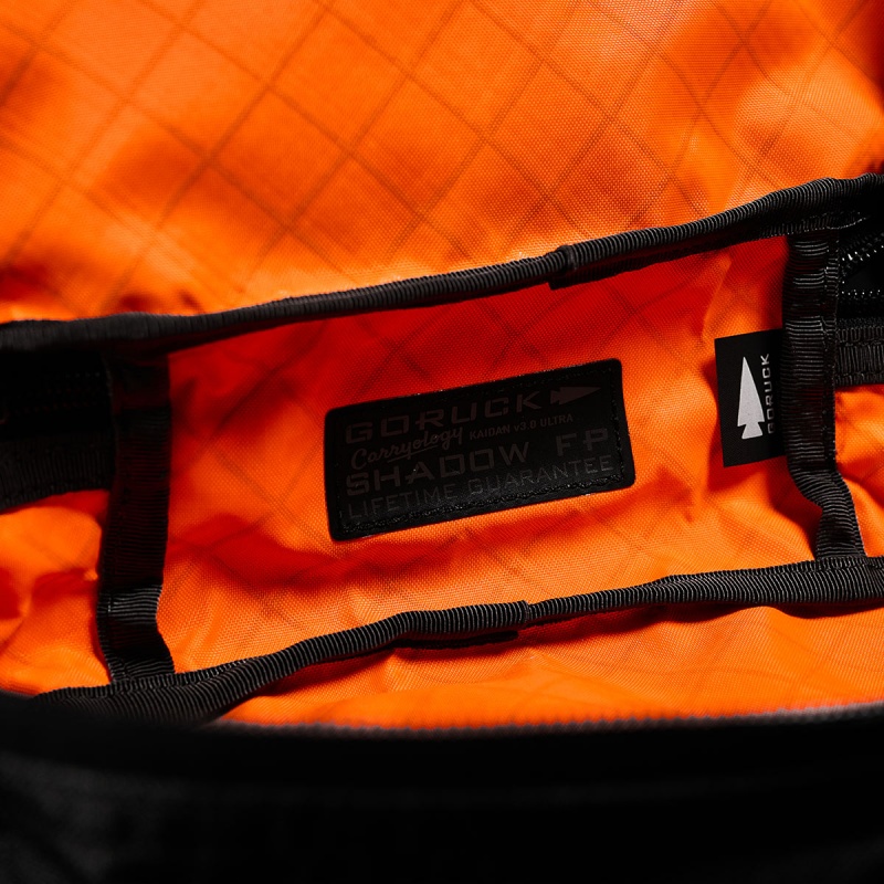 Black / Orange Goruck Shadow Pockets x Carryology Ultra Blaze Accessories Bags | CA-AHY-014678