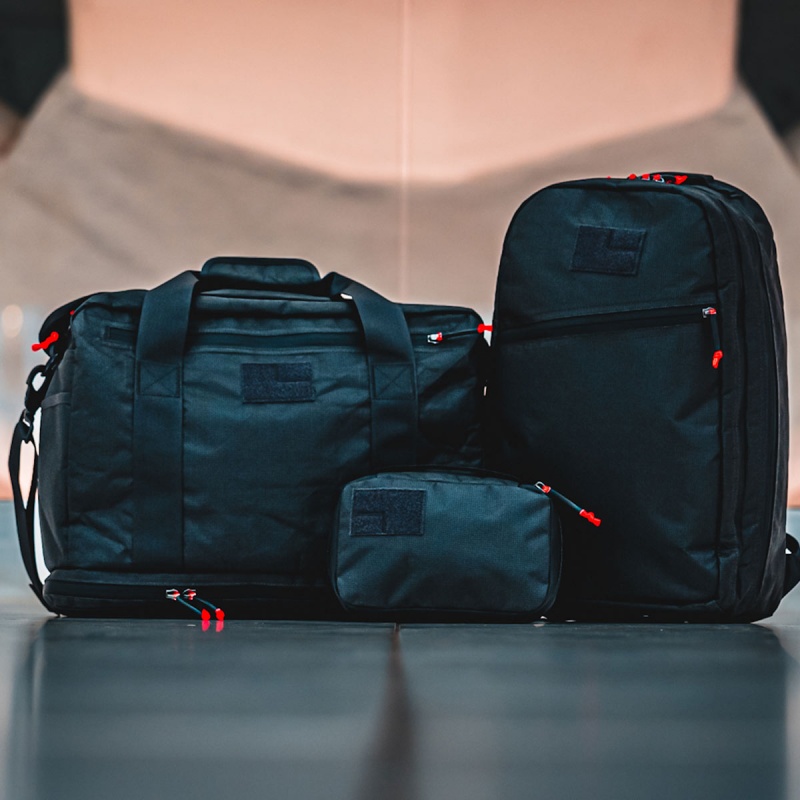 Black / Orange Goruck Shadow Pockets x Carryology Ultra Blaze Accessories Bags | CA-AHY-014678