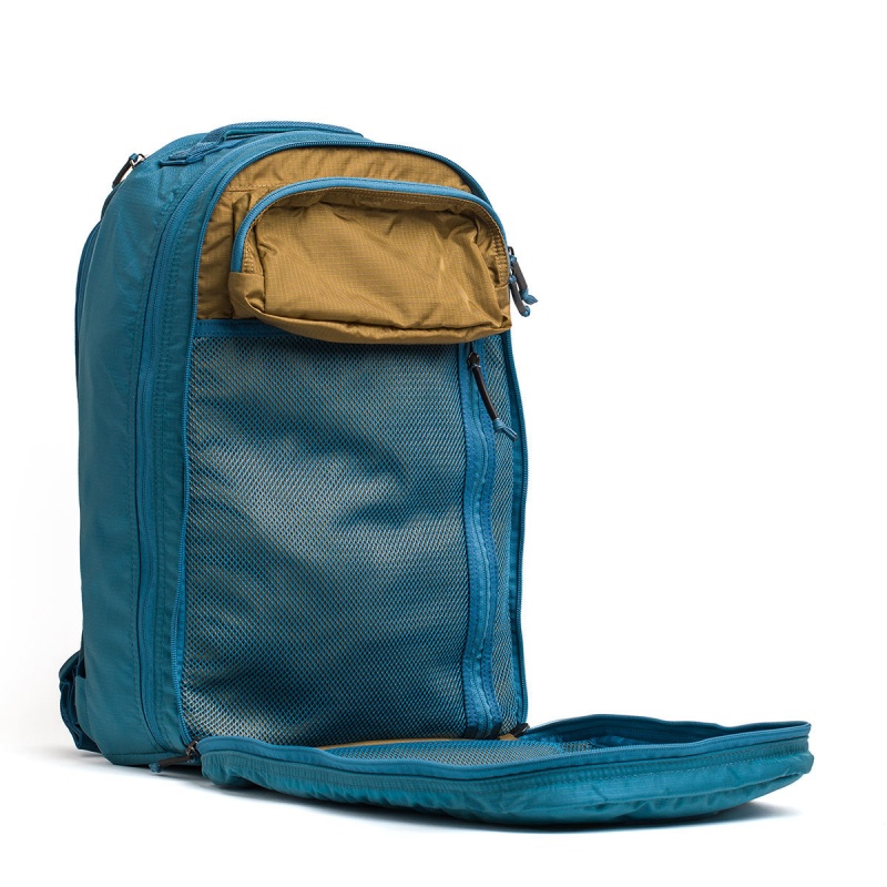 Blue / Brown Goruck Ruck Double Compartment Ripstop ROBIC® Accessories Bullet | CA-GTU-498173