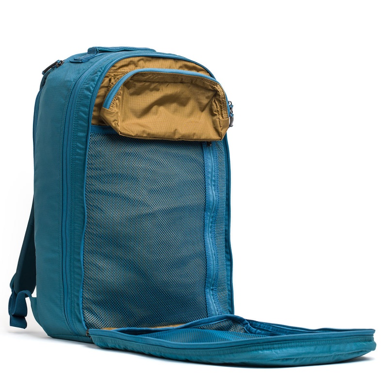 Blue / Brown Goruck Ruck Double Compartment Ripstop ROBIC® Accessories Bullet | CA-YVB-614035