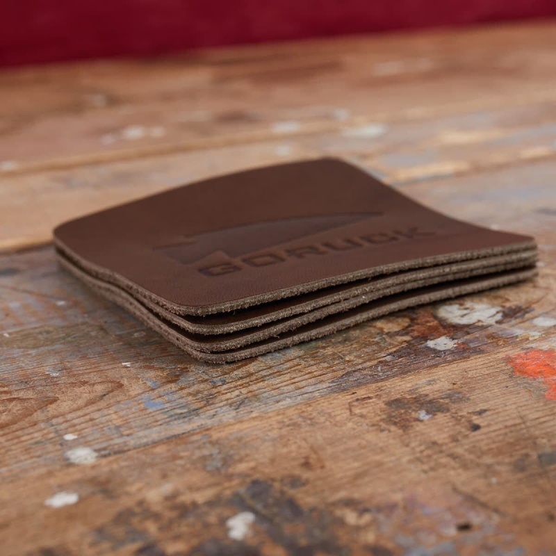 Brown Goruck Leather Spearhead Coaster Set (4x) Accessories Accessories | CA-DKJ-731508