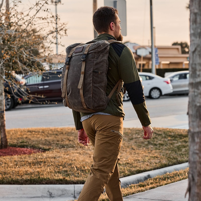 Brown Goruck Waxed Canvas Accessories M23 | CA-PUT-301582