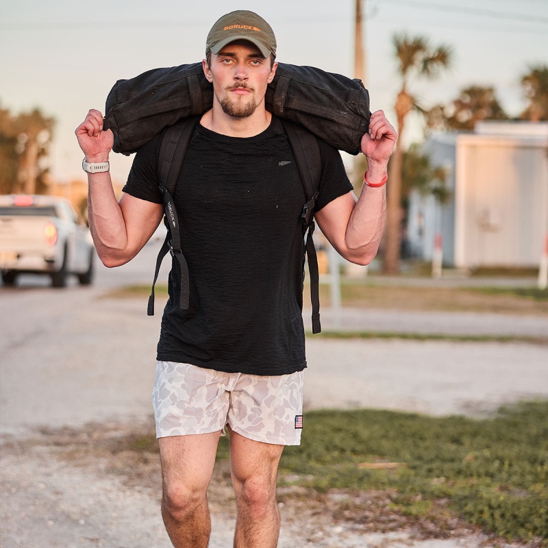 Camo Goruck Indestructible Training Length 5 Men's Shorts | CA-APF-561287