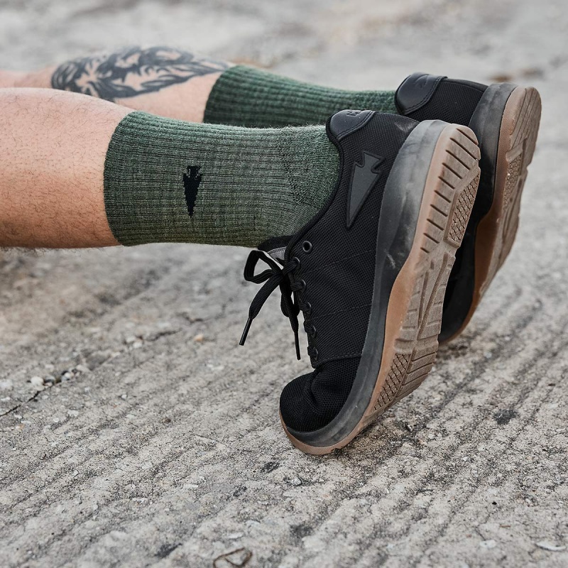 Green Goruck Merino Challenge Men's Socks | CA-OWM-619843