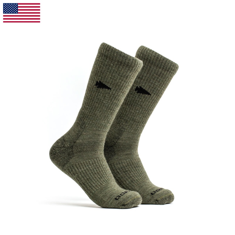 Green Goruck Merino Challenge Men\'s Socks | CA-OWM-619843