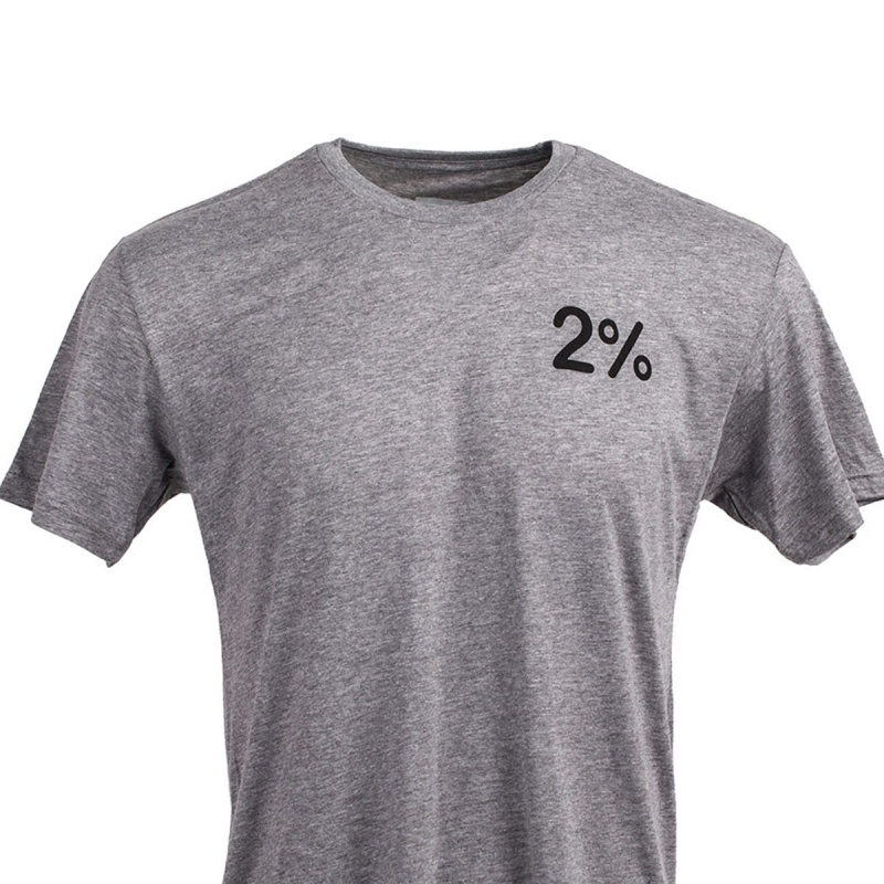 Grey Goruck 2% Men\'s T-Shirt | CA-SZV-584637