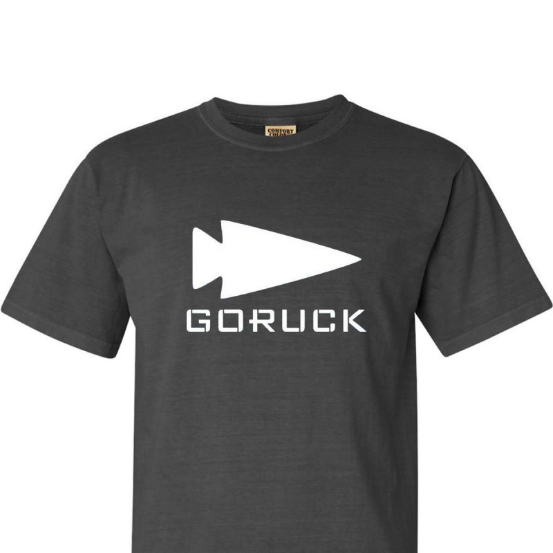 Grey Goruck Spearhead Heavyweight Men\'s T-Shirt | CA-UGF-273950