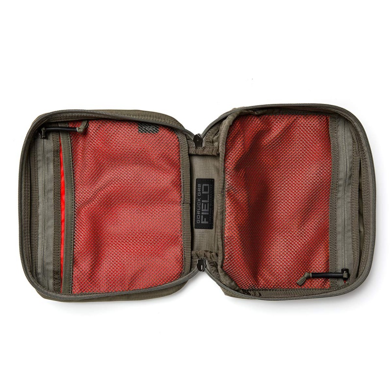 Grey / Orange Goruck Field Pocket Ripstop ROBIC® Accessories Gr2 | CA-NJA-481952