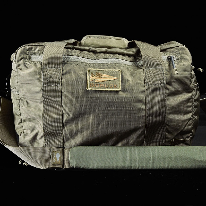 Grey / Orange Goruck Kit Bag / Shoe Compartment Ripstop ROBIC® (Includes Shoulder Strap) Accessories Bags | CA-LVM-379601