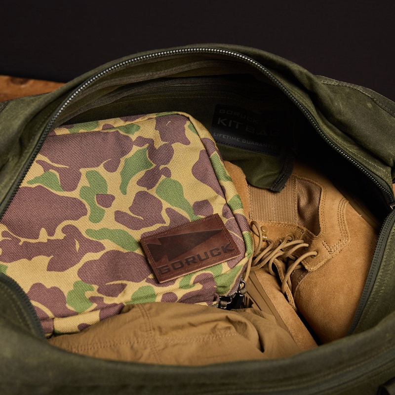 Olive Goruck Kit Waxed Canvas Accessories Bags | CA-WKP-802543